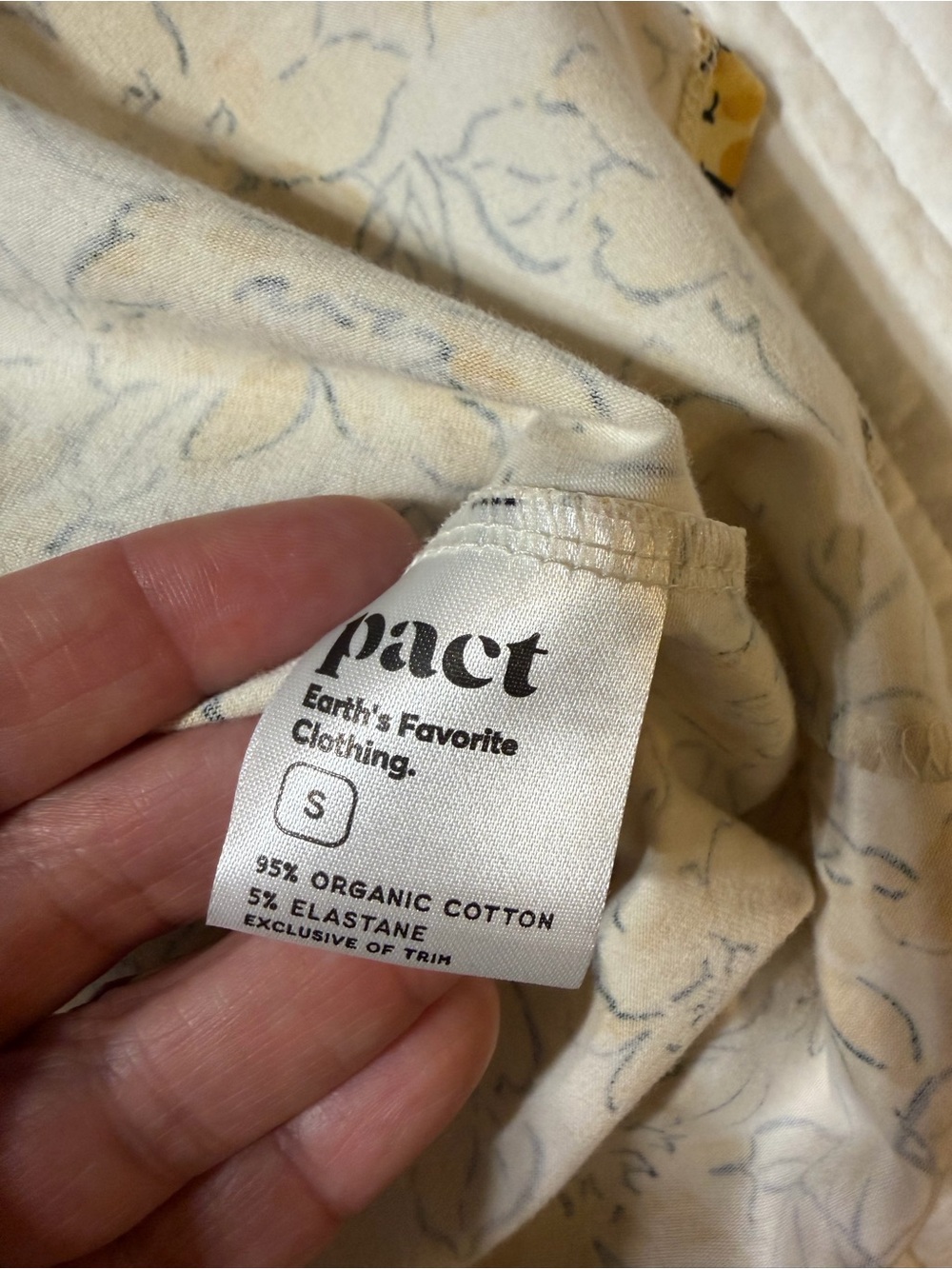 Pact Organic Cotton Yellow Floral Halter Midi Dress Size Small - Picture 7 of 8